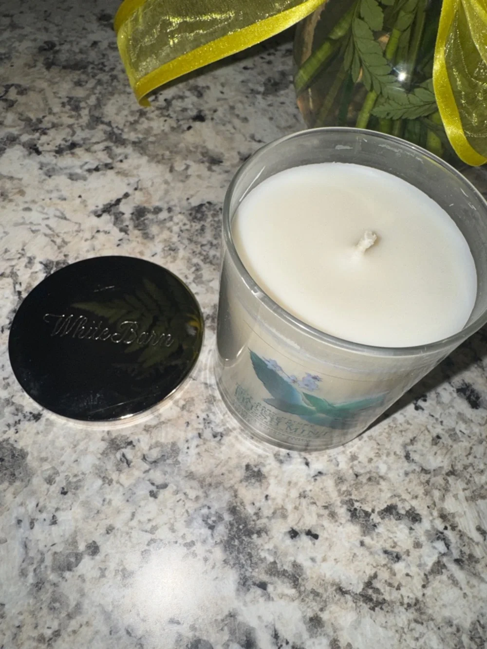 Bath & Body Works White Barn “Tea Tree & Fresh Mint” Candle - Picture 2 of 2